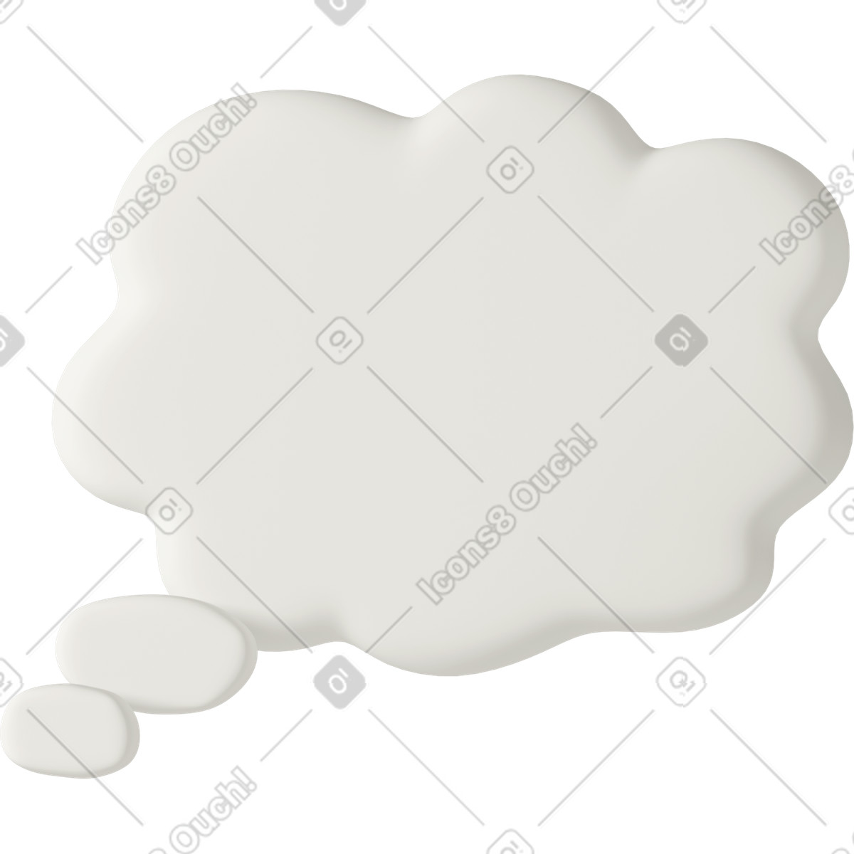 Ilustração de Speech bubble em no estilo 3D Casual life para baixar em PNG, SVG