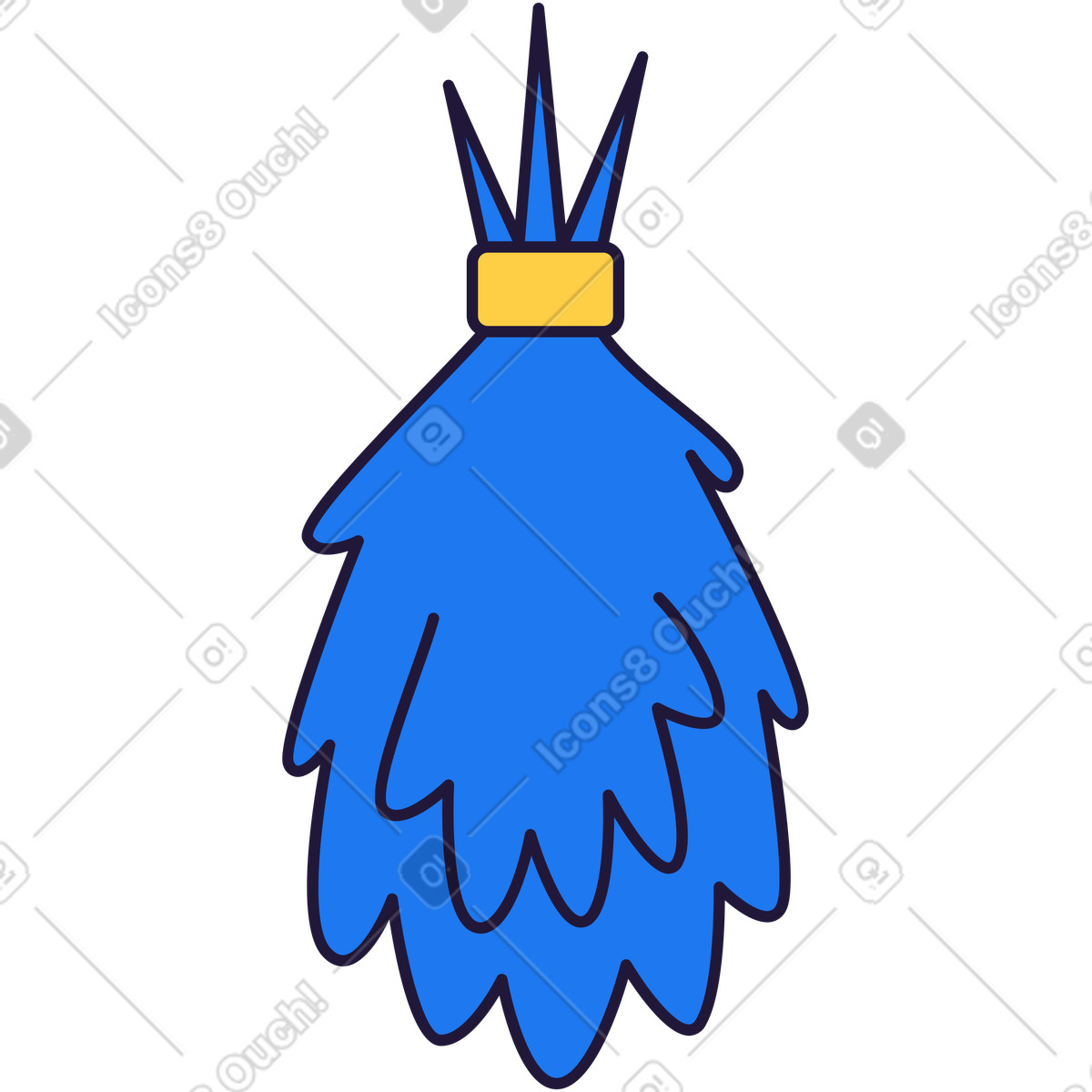 Ilustración L hierba seca en estilo Conifer a descargar en PNG y SVG