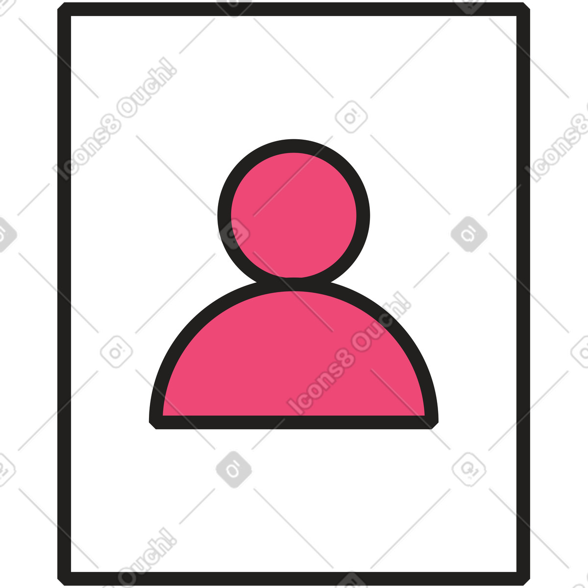 Avatar-bild-Illustration im Dazzle Line-Stil als Download in PNG, SVG