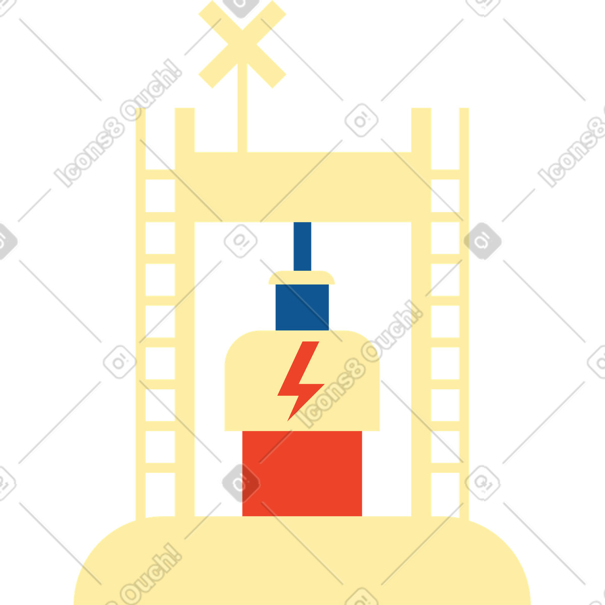 Illustration Convertisseur d'énergie des vagues dans le style Polar à télécharger aux formats PNG, SVG