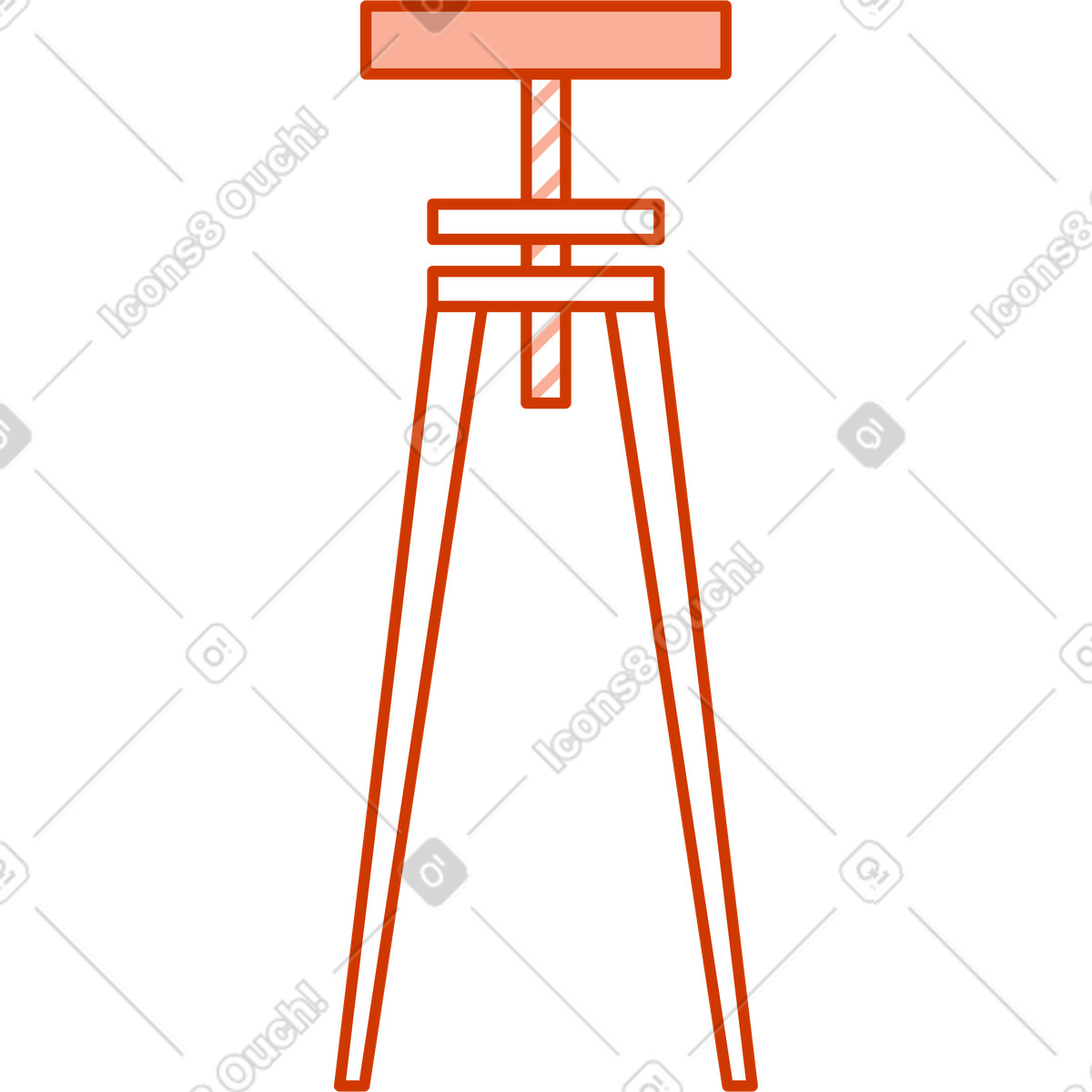 Skulpturenständer-Illustration im Natty-Stil als Download in PNG, SVG