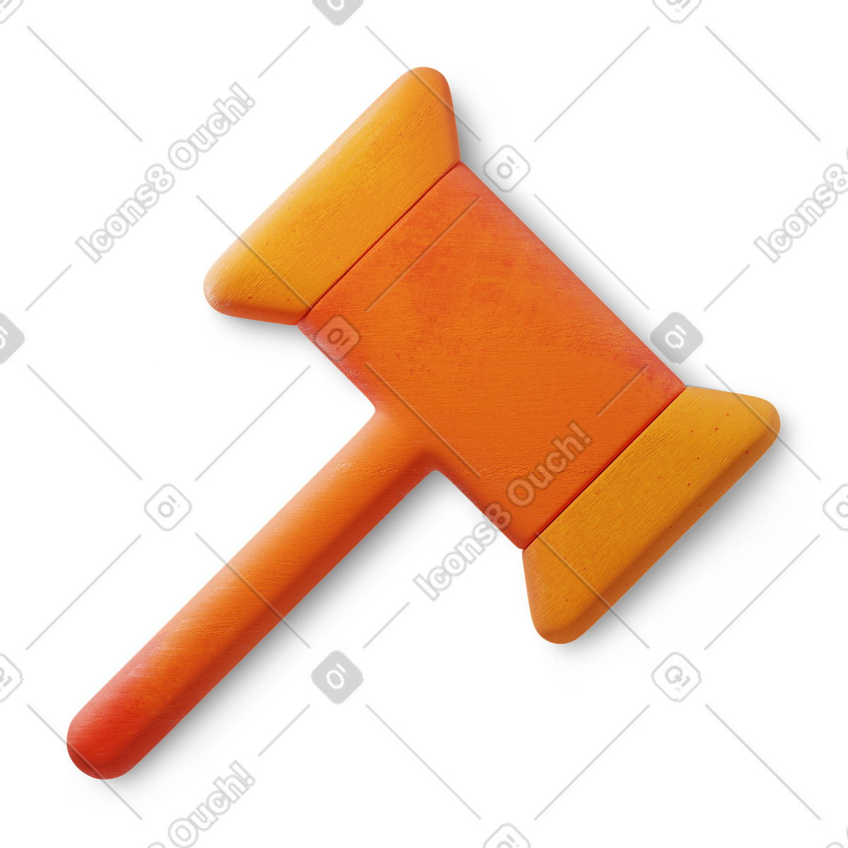 Иллюстрация Gavel for court judgment justice system and legal authority в стиле 3D Microsoft Fluent illustration — скачать в форматах PNG, SVG