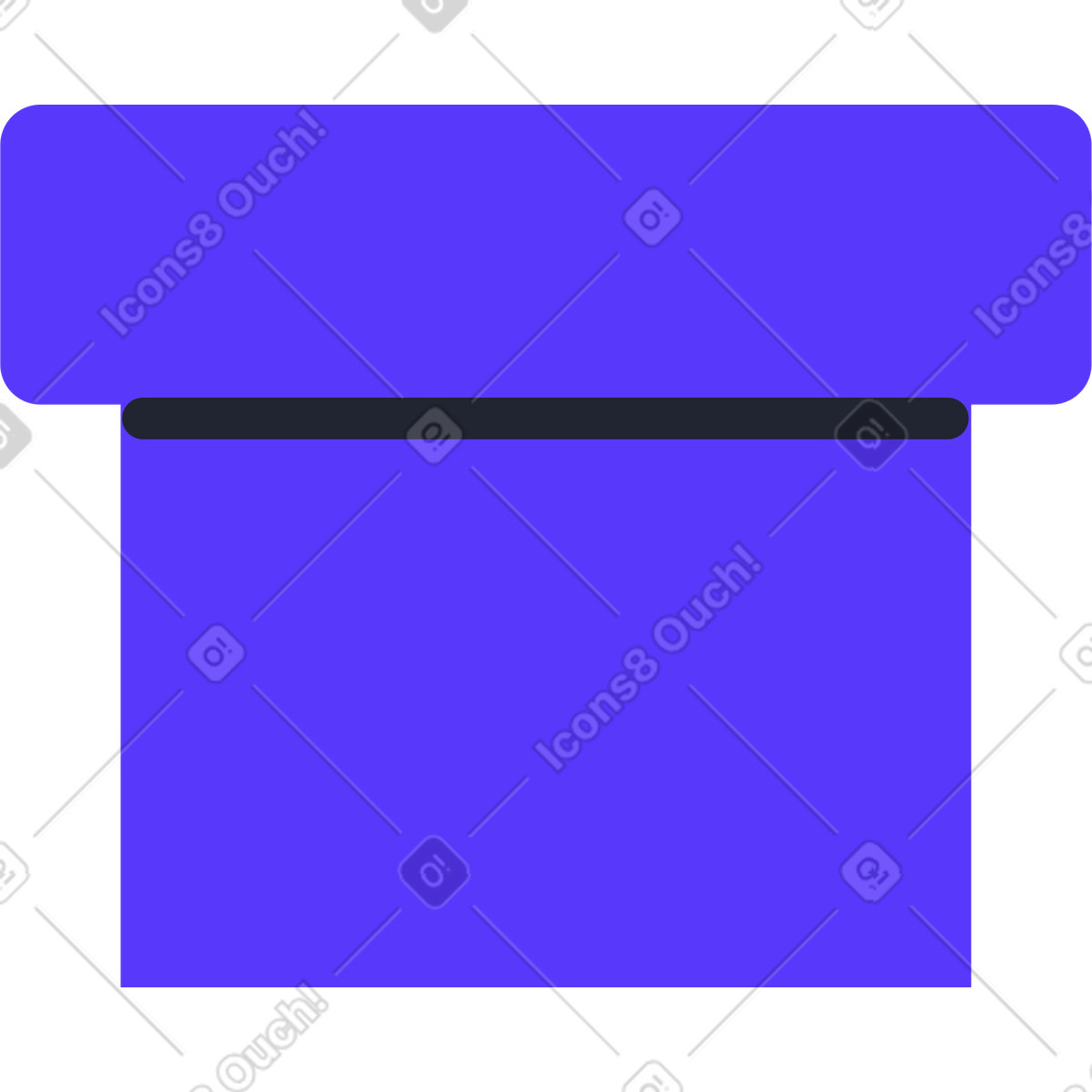 Vaso di fiori illustrazione in stile Pablita scarica in PNG, SVG