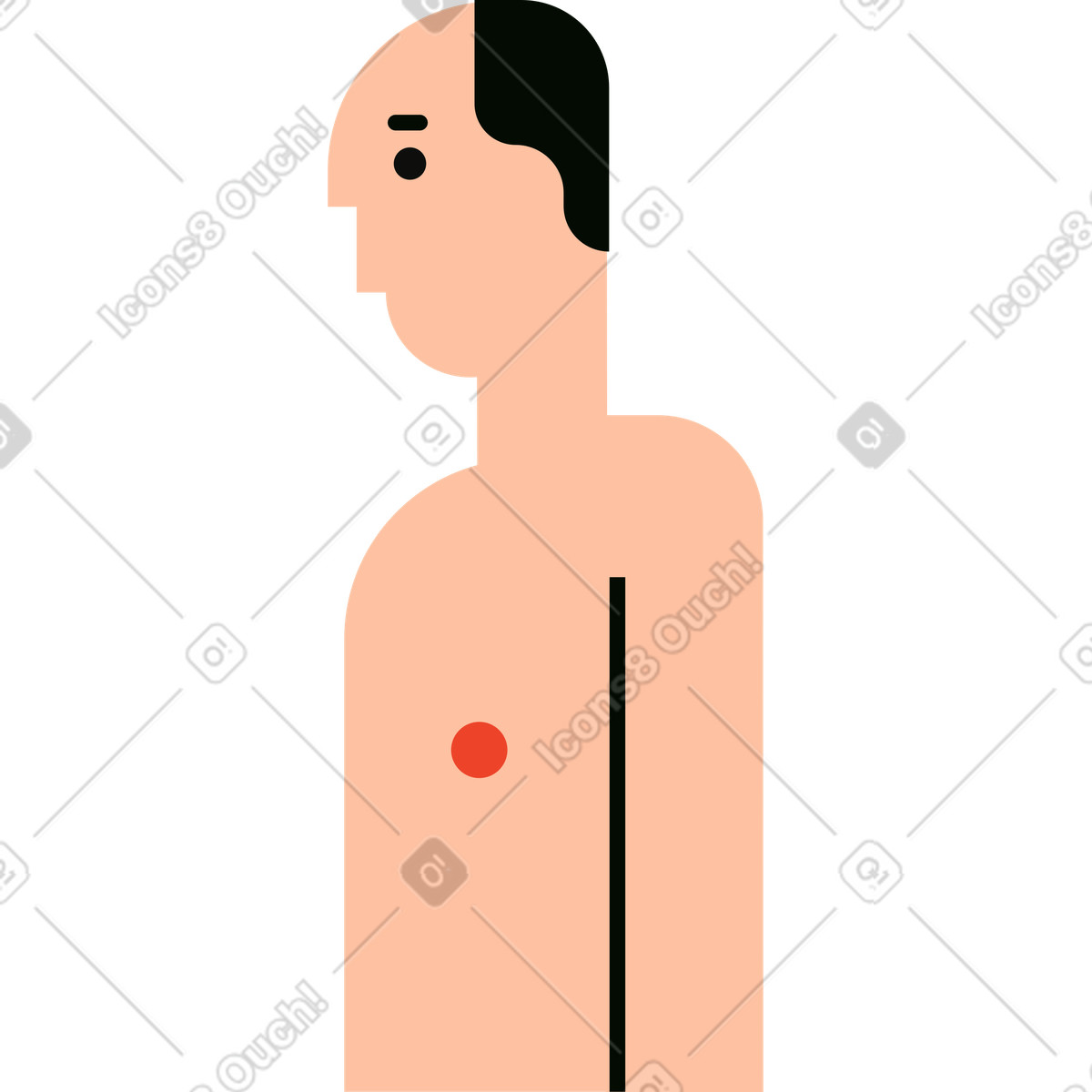 Ilustración Hombre en estilo Polar a descargar en PNG y SVG