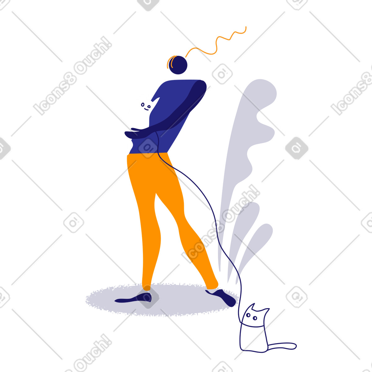下载 Experimental 风格的 步行 插画，支持 PNG、SVG 格式