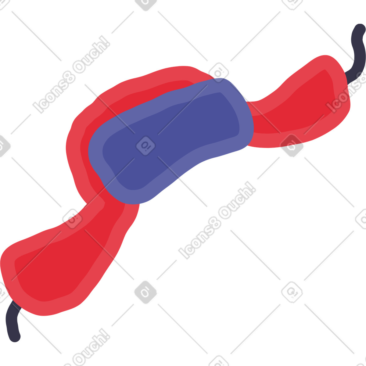 Ushanka hat-Illustration im Stripy-Stil als Download in PNG, SVG