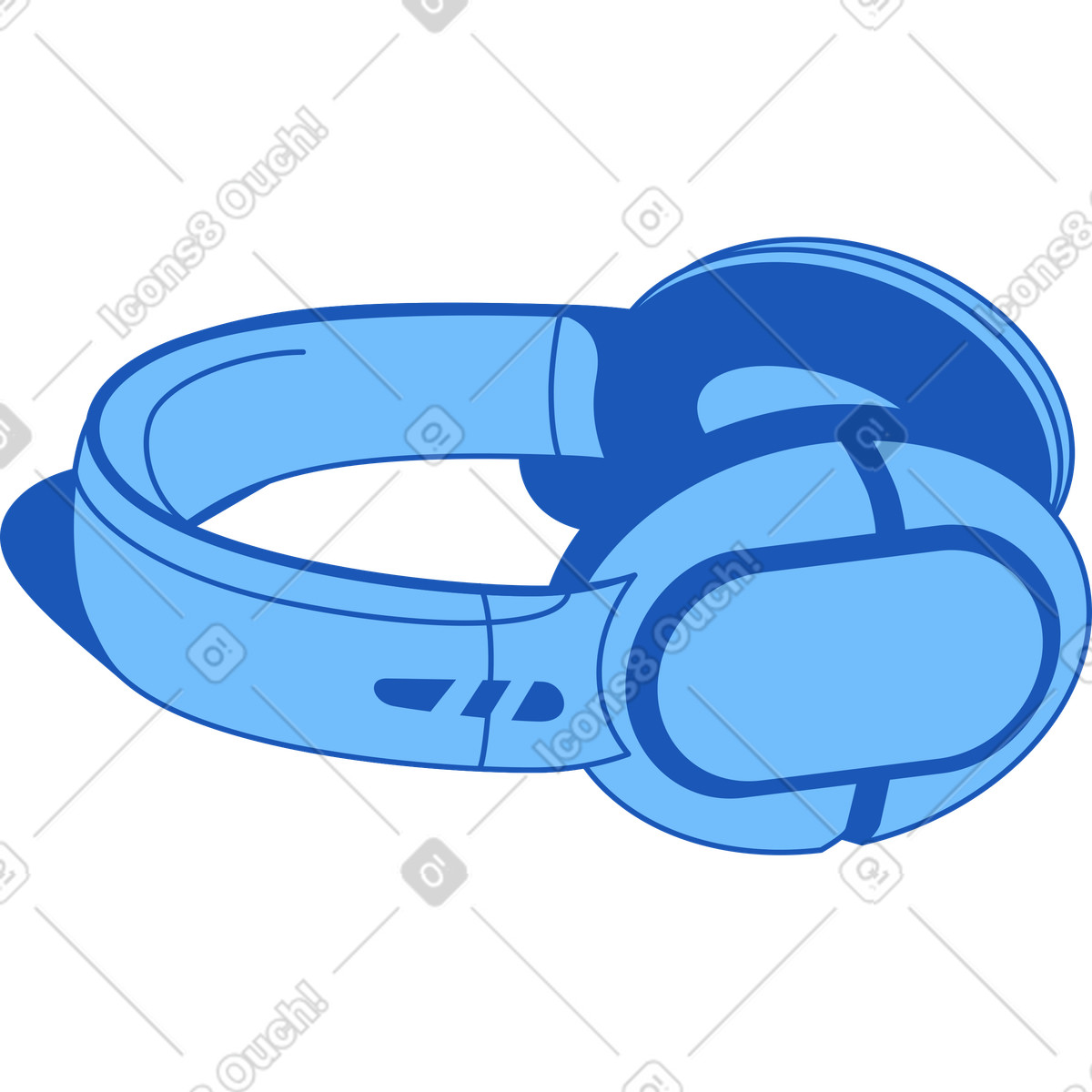 下载 Storyline 风格的 头戴式耳机 插画，支持 PNG、SVG 格式