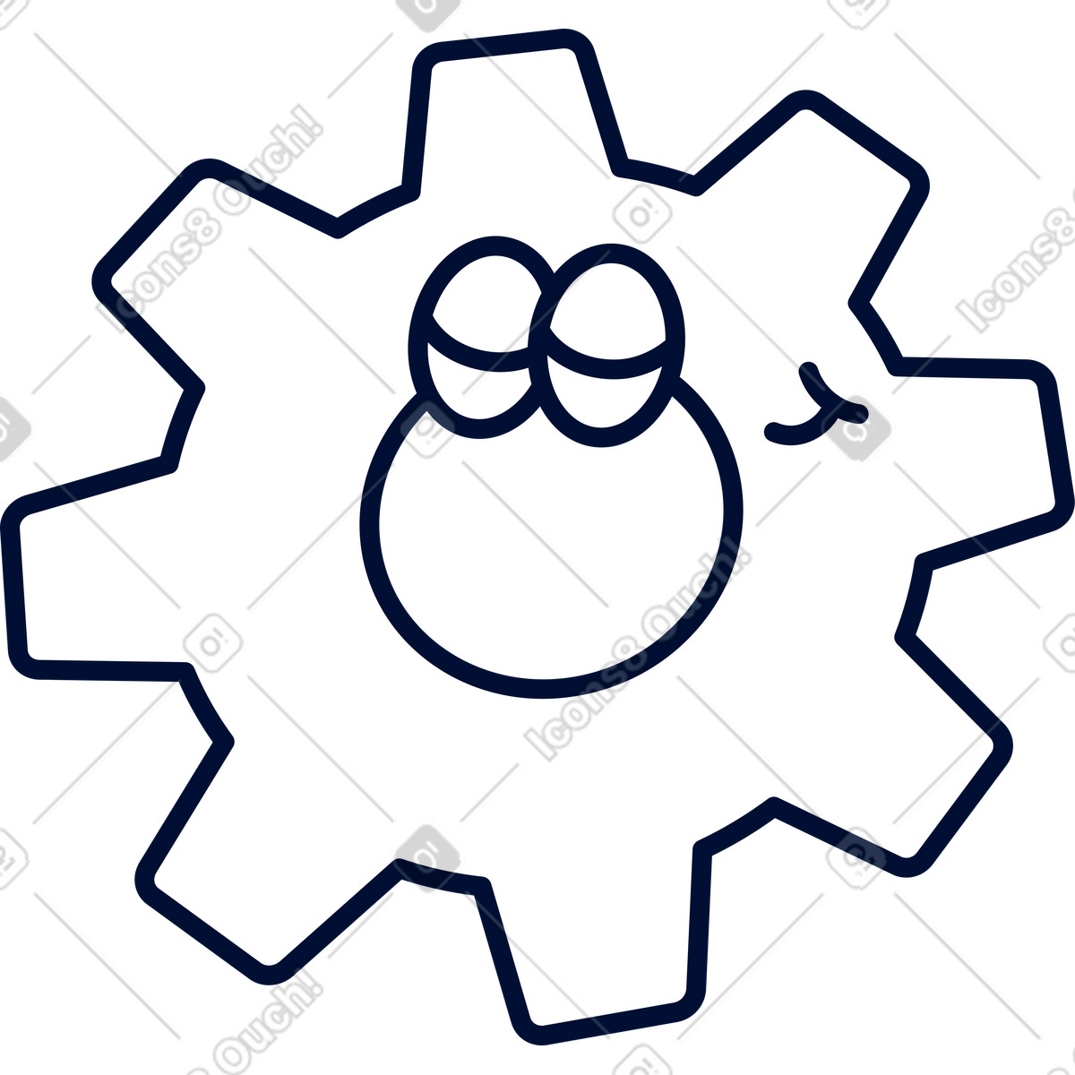 Settings icon illustration in Blink style download in PNG, SVG
