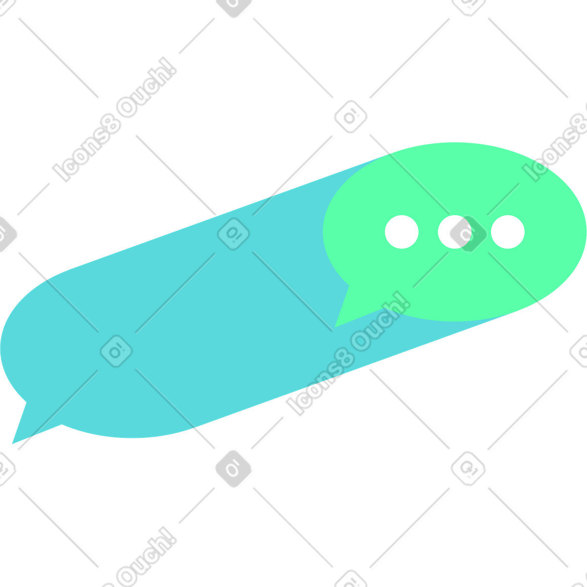 Ilustração de Formato balão fala em no estilo Bright para baixar em PNG, SVG