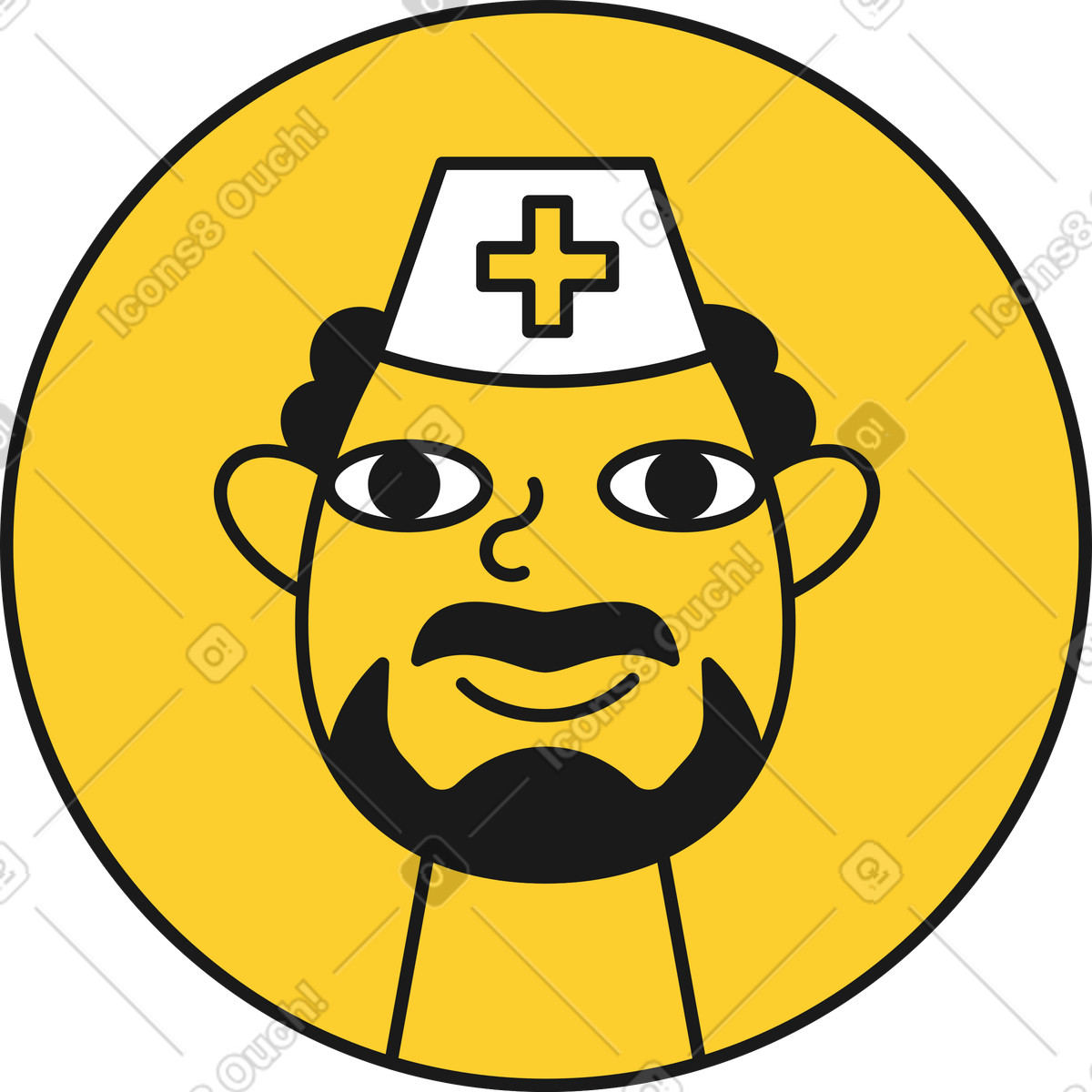 Ilustración Doctor's avatar en estilo Taxi a descargar en PNG y SVG