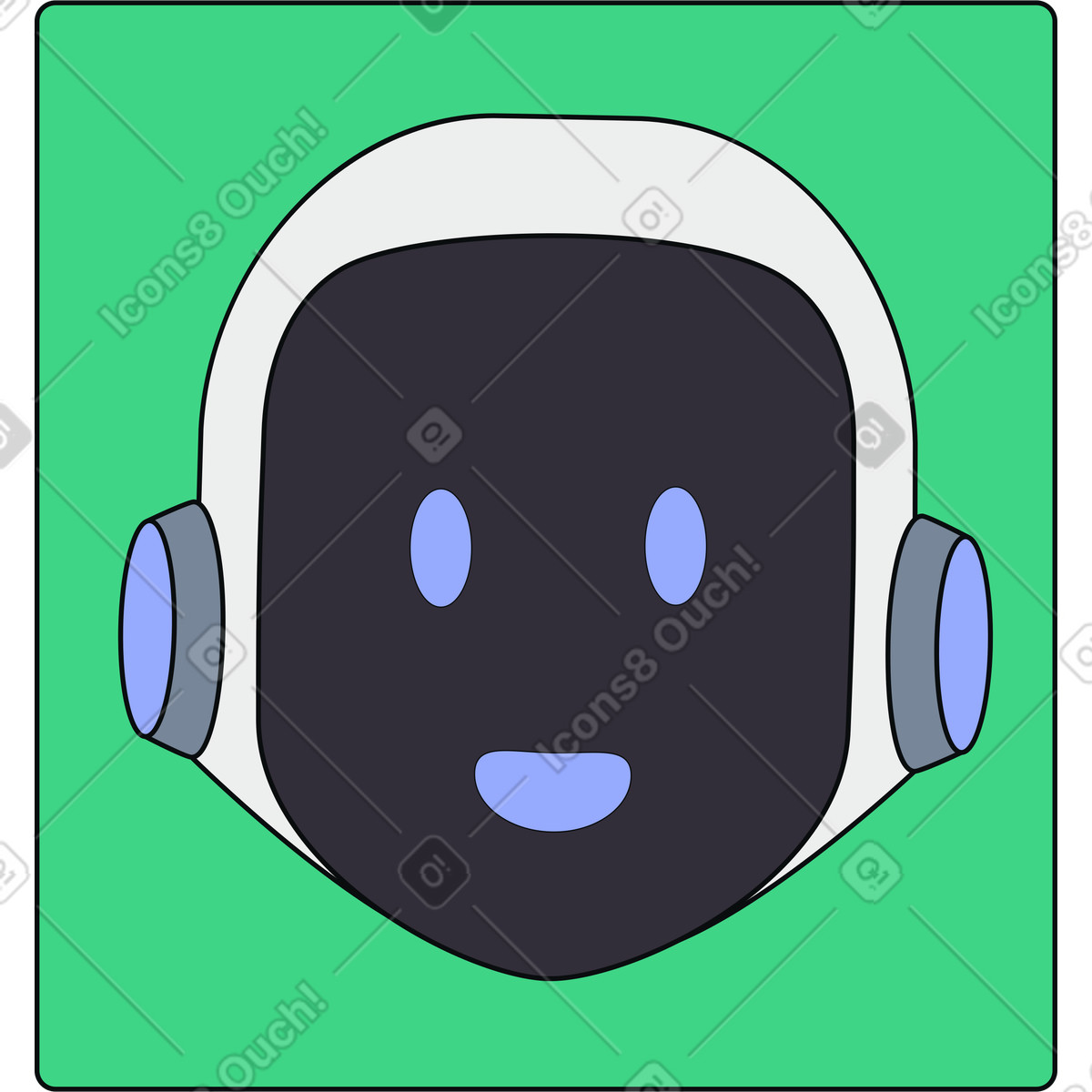 下载 Teko 风格的 Ai助手图标 插画，支持 PNG、SVG 格式