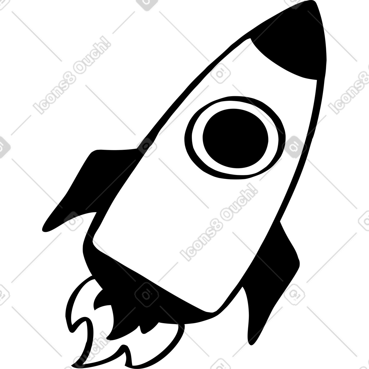 下载 Journal 风格的 Rocket 插画，支持 PNG、SVG 格式