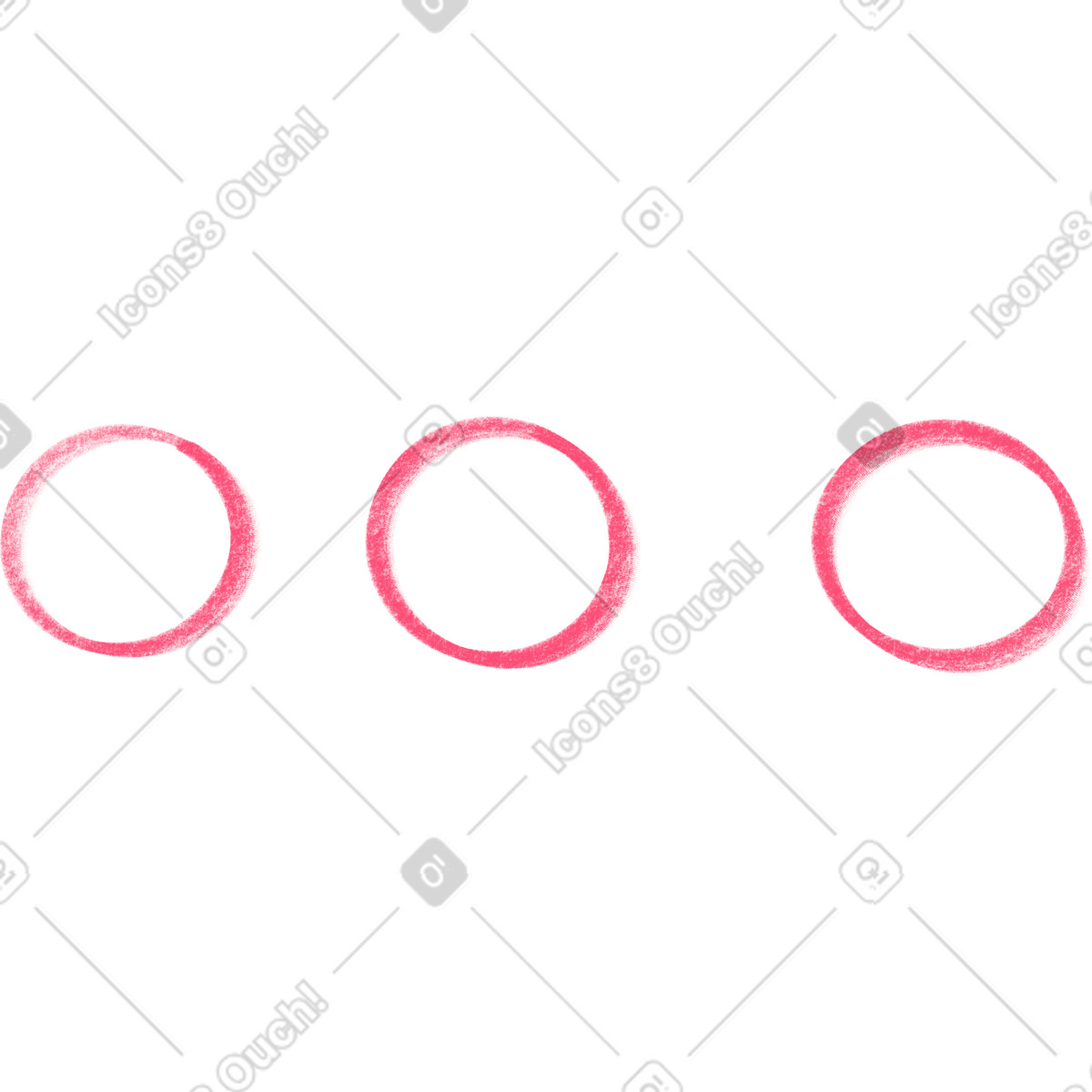 下载 Doodle 风格的 Pink three dots 插画，支持 PNG、SVG 格式