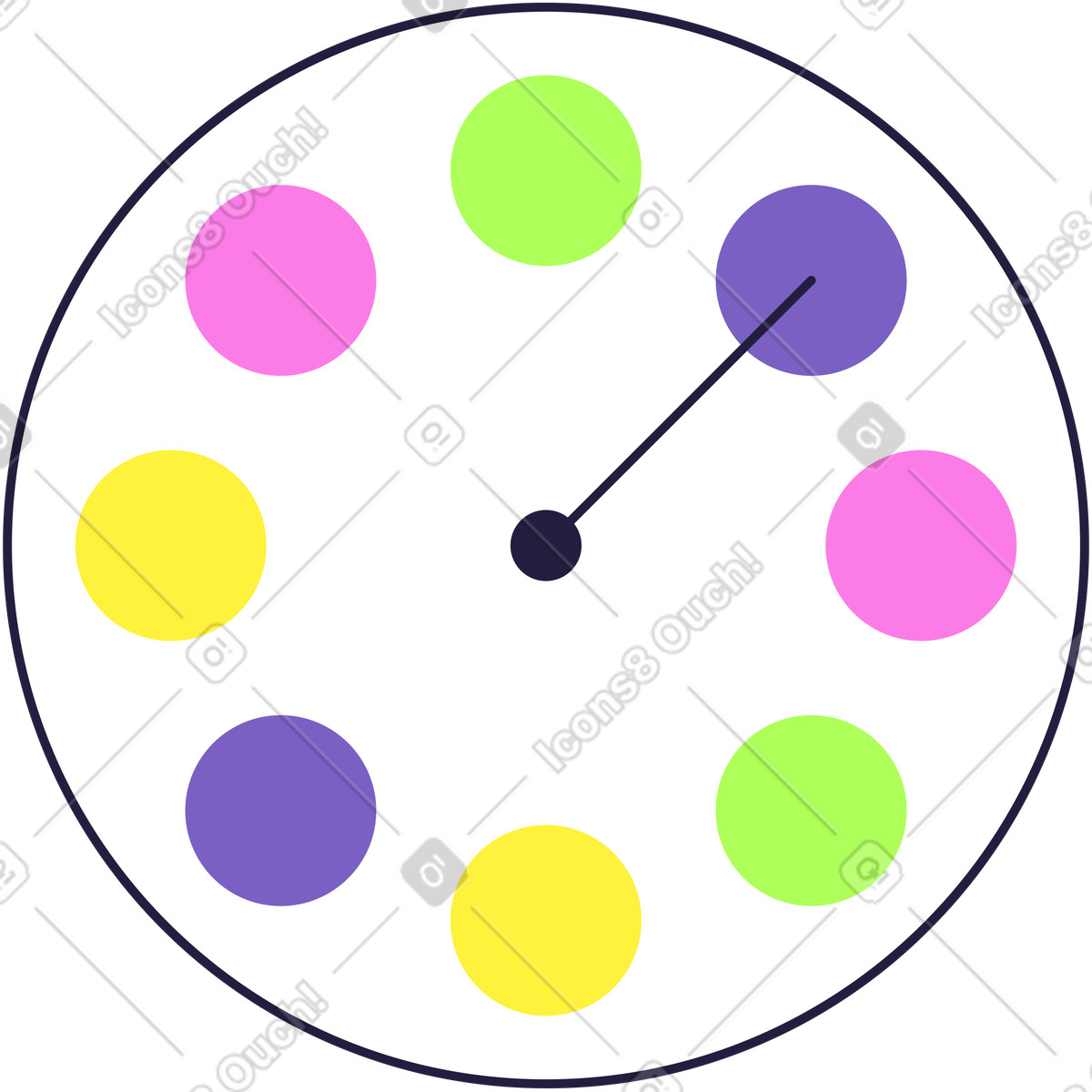 Illustration Roue twister dans le style Mellow à télécharger aux formats PNG, SVG