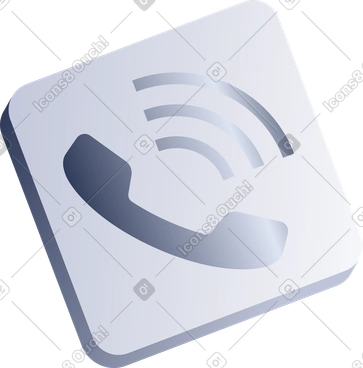 Icona del telefono nel quadrato PNG, SVG