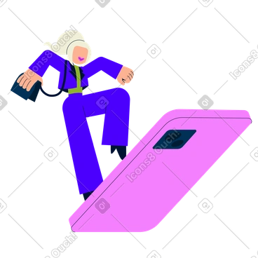 Woman logging into account PNG, SVG