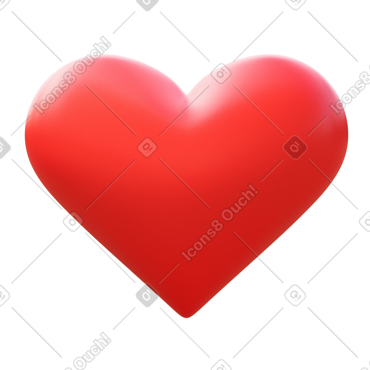 Illustration animée Red heart dans le style 3D Fluency à télécharger aux formats GIF, Lottie (JSON), AE