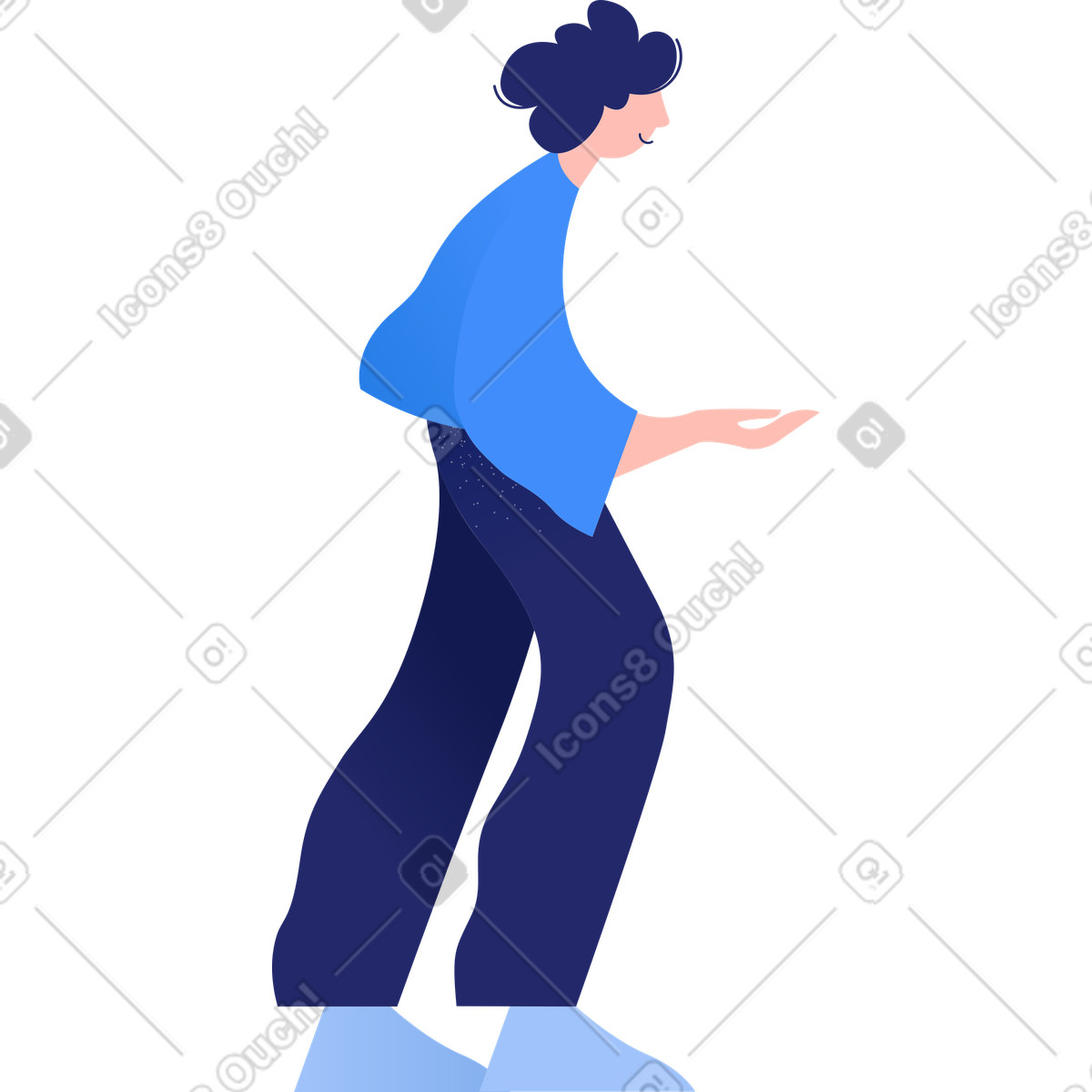 Clip スタイルの Woman のイラストをPNG、SVG形式でダウンロード