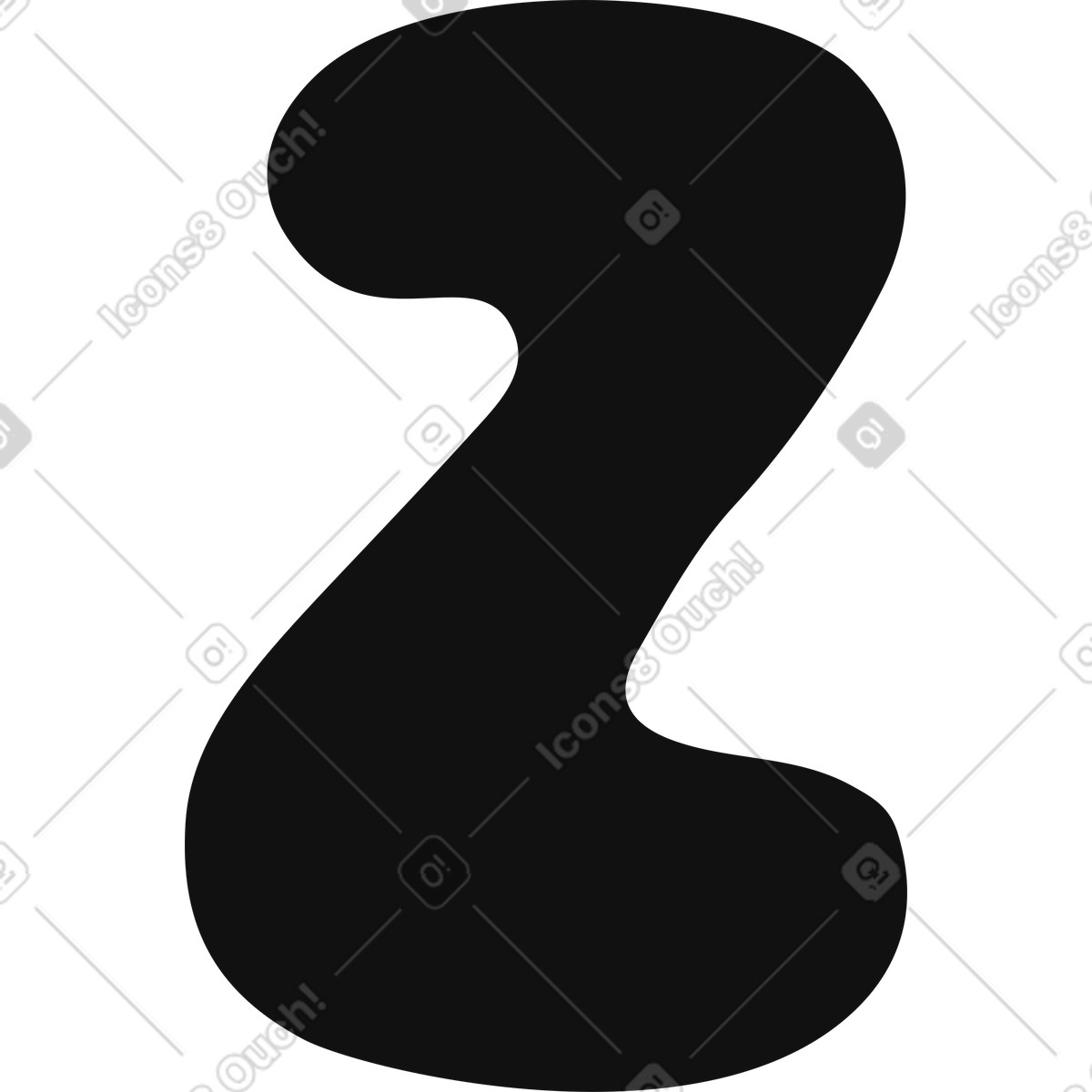 Lettera z illustrazione in stile Journal scarica in PNG, SVG