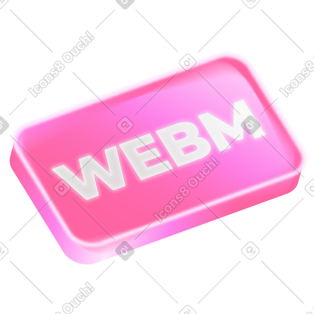 Illustration Webm sign dans le style Burst à télécharger aux formats PNG, SVG