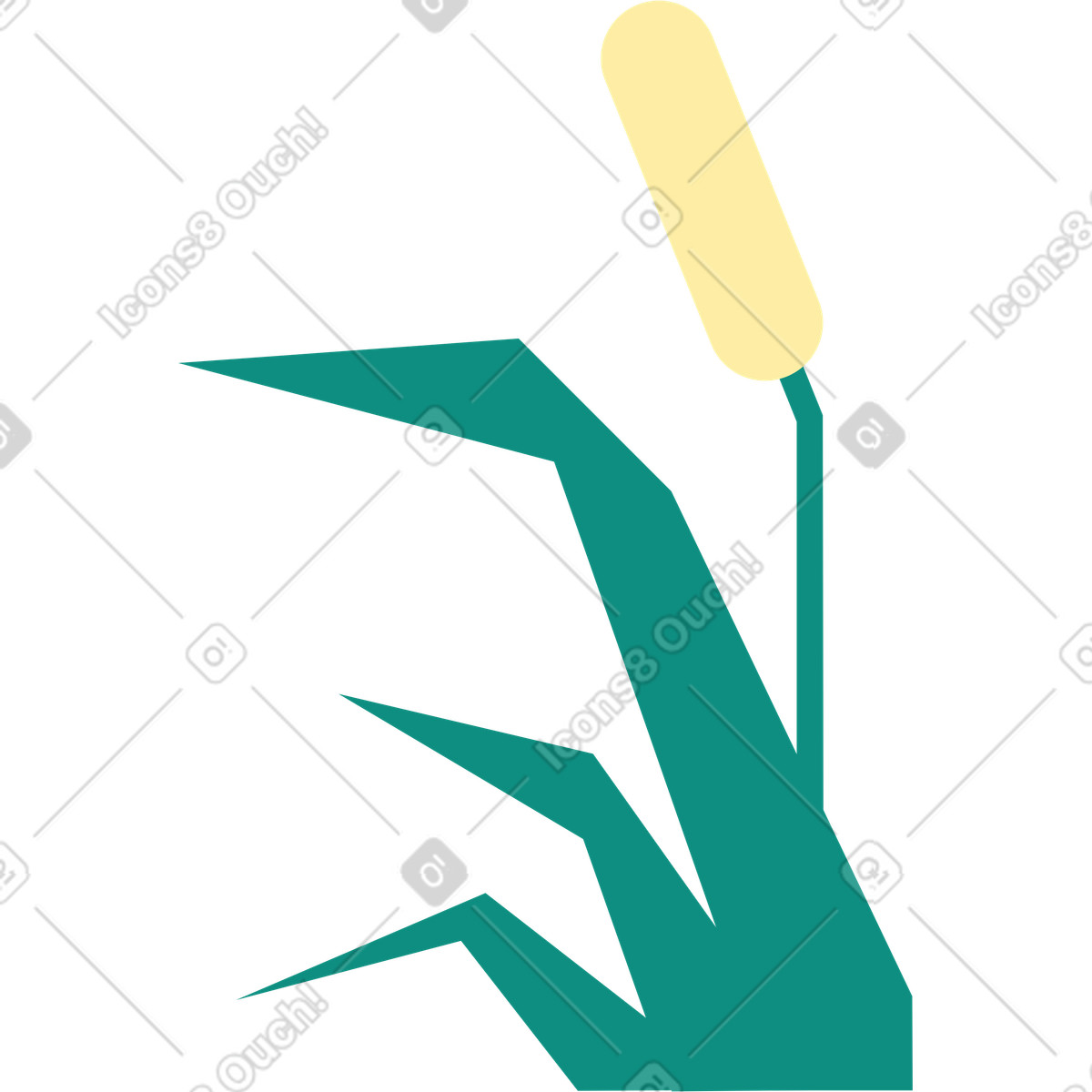 Canna illustrazione in stile Polar scarica in PNG, SVG