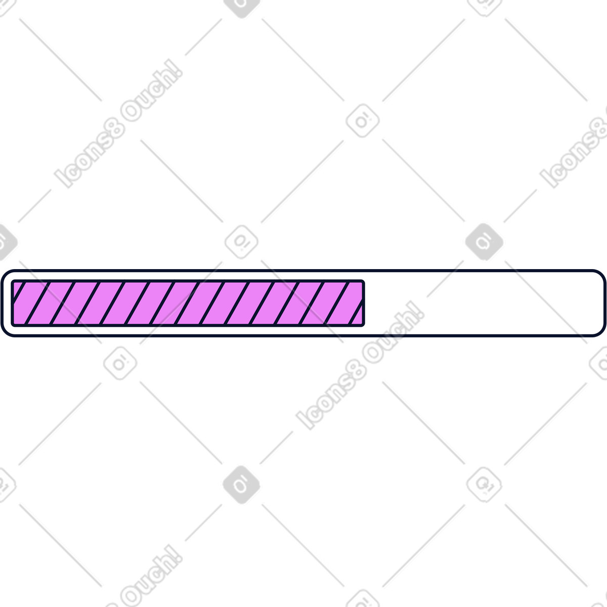Loading bar illustration in Flexy style download in PNG, SVG