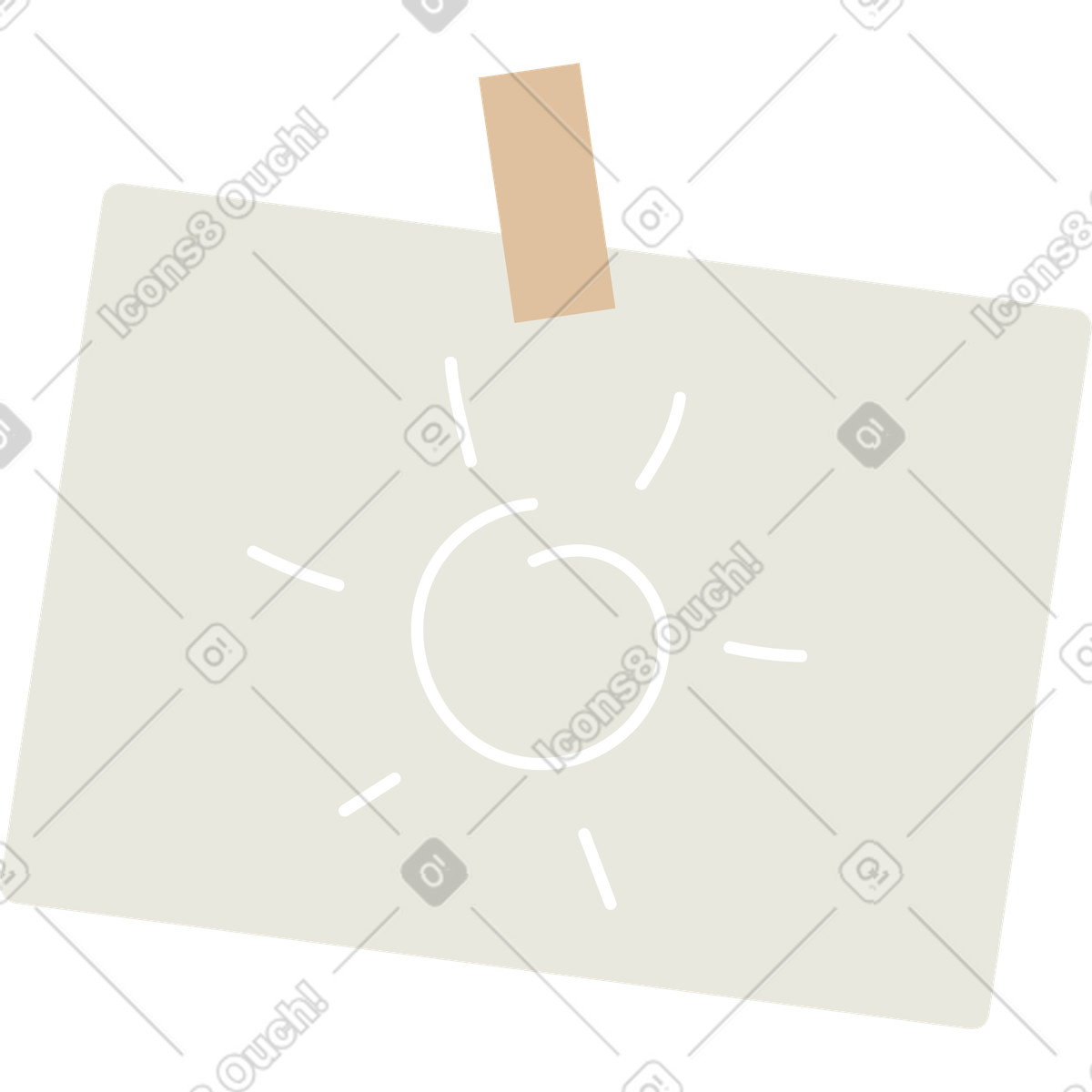 Ilustración Imagen del sol en estilo Lagom a descargar en PNG y SVG