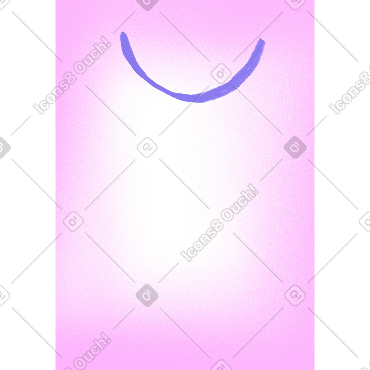 Ilustración Pink shopping bag en estilo Bonny a descargar en PNG y SVG