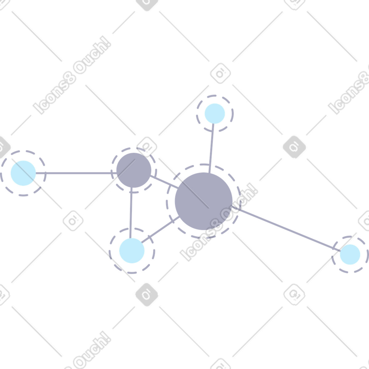 Network illustration in PNG, SVG, GIF formats