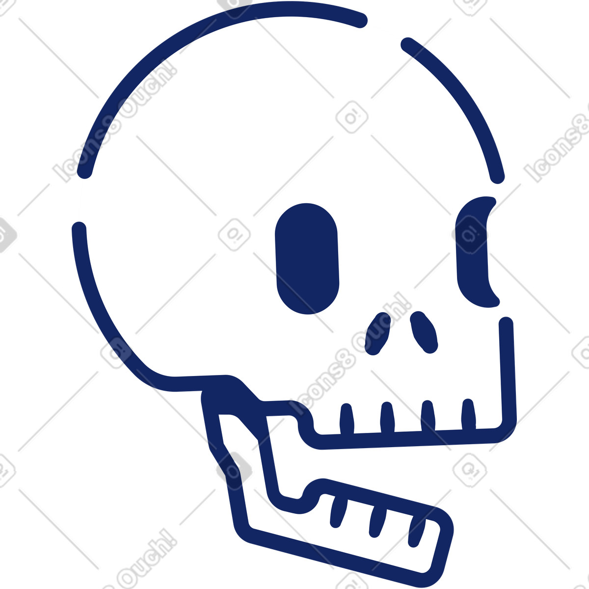下载 Cyborg 风格的 头骨 插画，支持 PNG、SVG 格式
