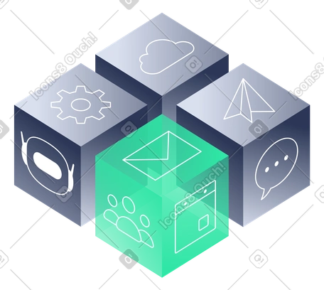 All-in-one-digitalarbeitsplatz, enterprise-app-ökosystem, integration von business-tools PNG, SVG