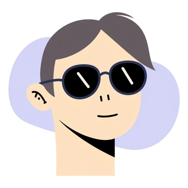 A portrait of a person wearing dark sunglasses, partially reflecting a soft light. The person has a neutral expression, and a single tear glistens, just out of view behind the sunglasses. The background features a smooth gradient, complementing the subject's calm demeanor.