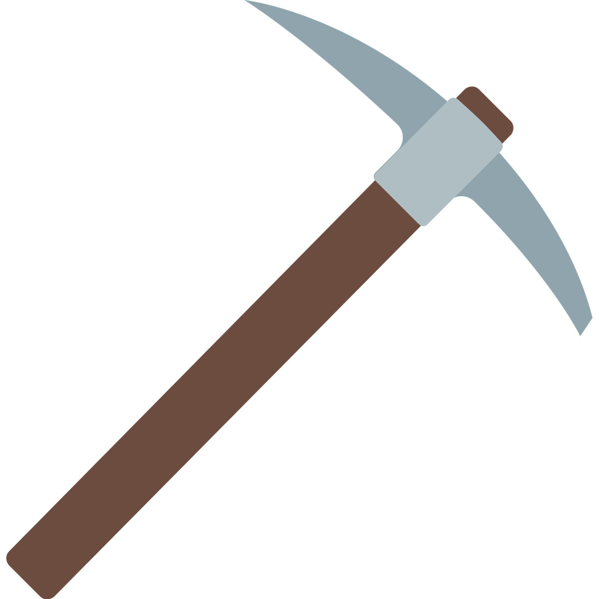 Pickaxe illustration in Fogg style download in PNG, SVG