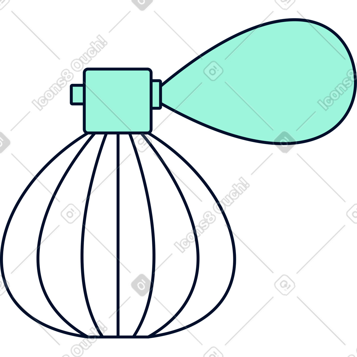 下载 Teal 风格的 香水 插画，支持 PNG、SVG 格式