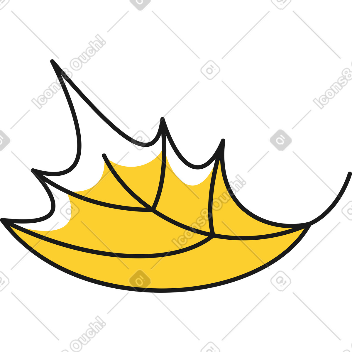 Ilustração de Folha em no estilo Taxi para baixar em PNG, SVG