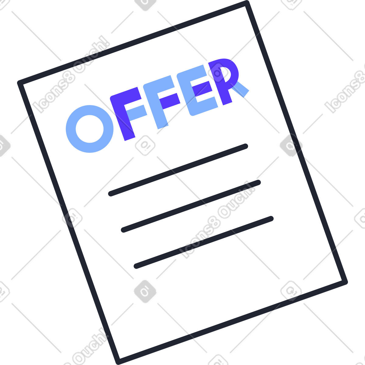 Ilustração de Offer sheet em no estilo Pablita para baixar em PNG, SVG