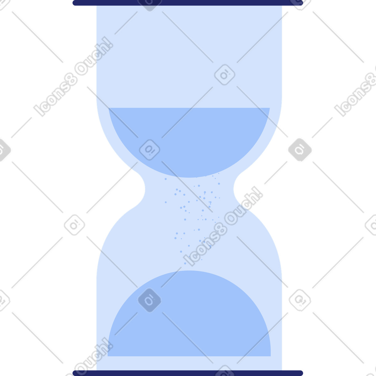 Clip スタイルの 砂時計 のイラストをPNG、SVG形式でダウンロード