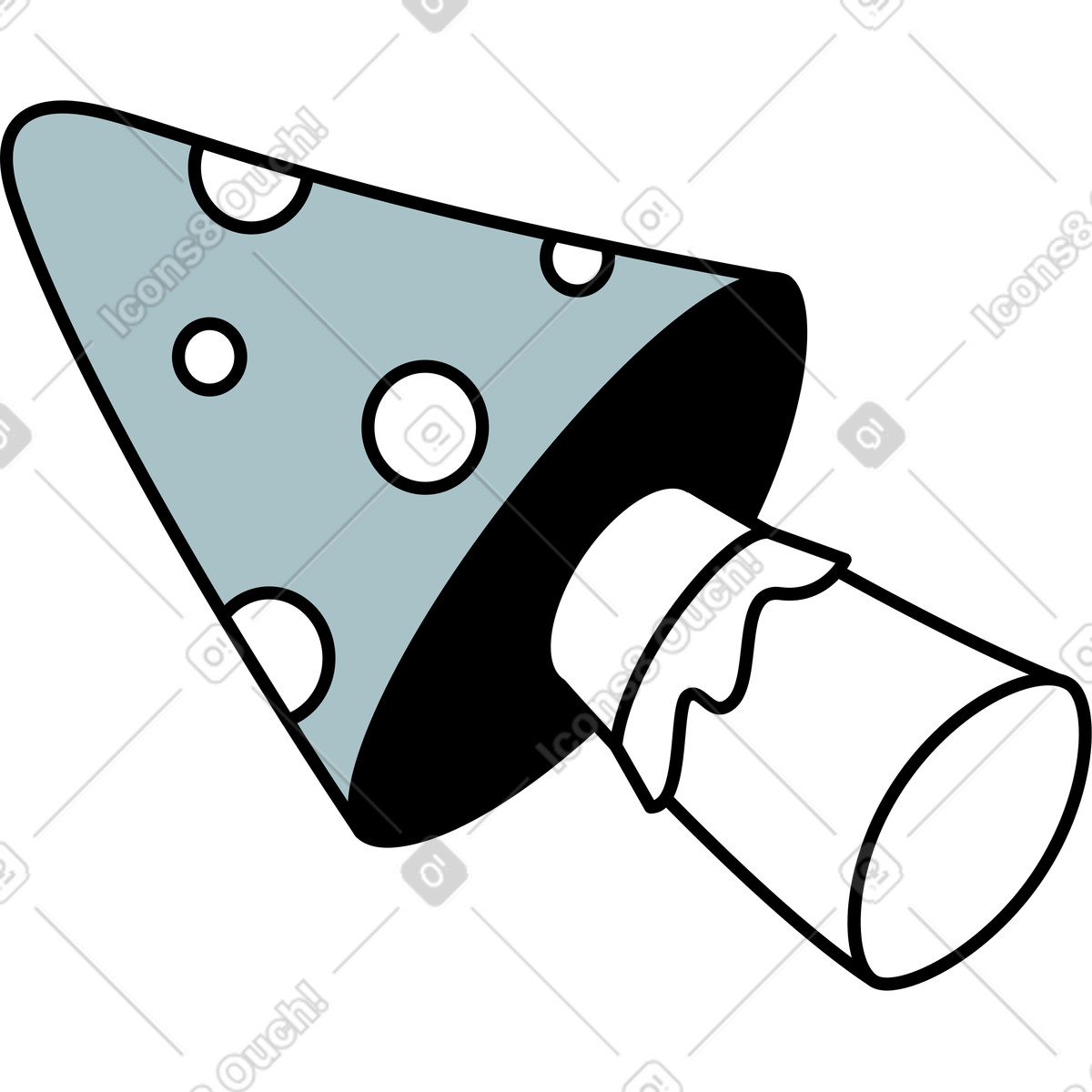 Illustration Champignon agaric mouche venimeux dans le style Isometric à télécharger aux formats PNG, SVG
