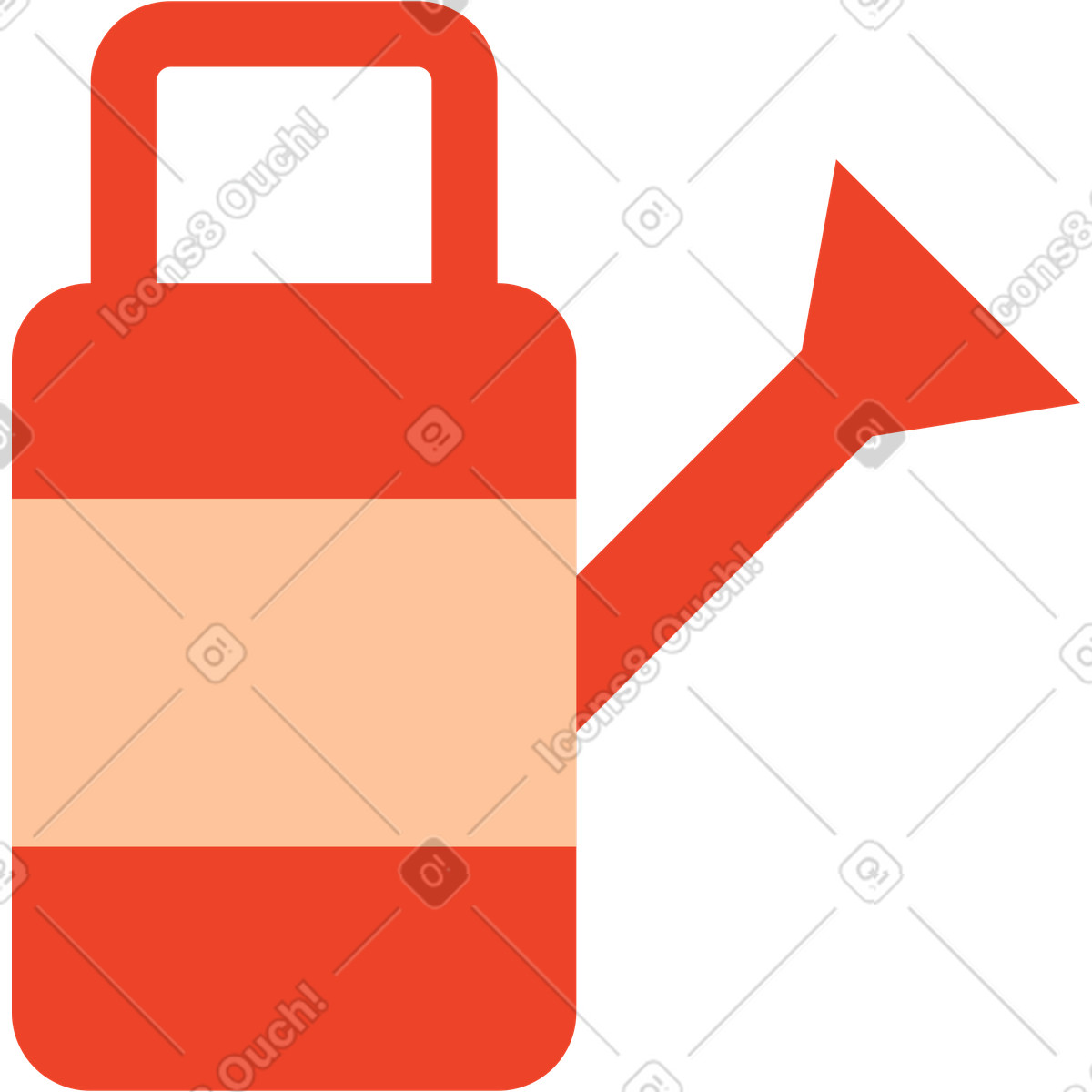 Watering can illustration in Polar style download in PNG, SVG