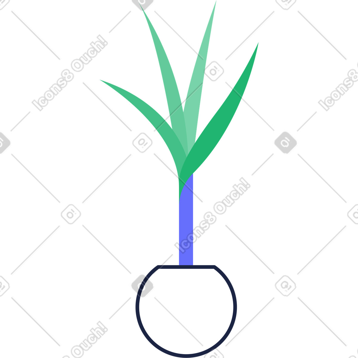 Ilustração de Planta em vaso no estilo Urban para baixar PNG, SVG