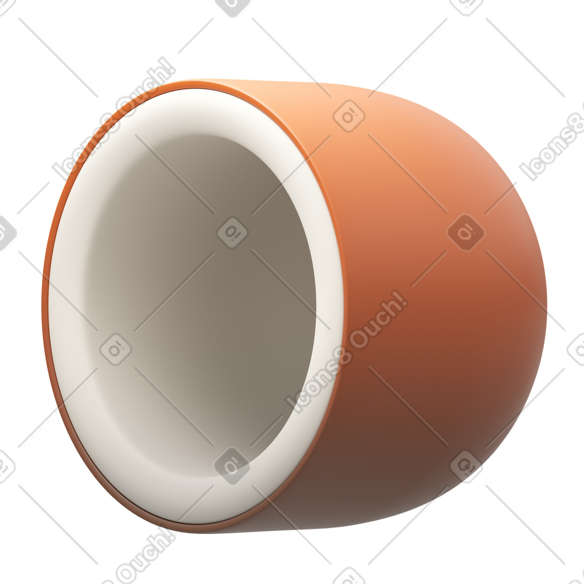 Coconut-Illustration im 3D Fluency-Stil als Download in PNG, SVG
