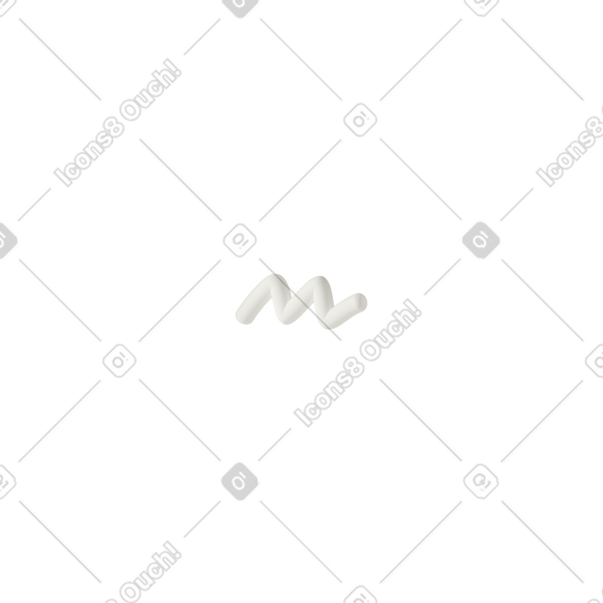 Иллюстрация Thick zigzag line в стиле 3D Casual life — скачать в форматах PNG, SVG
