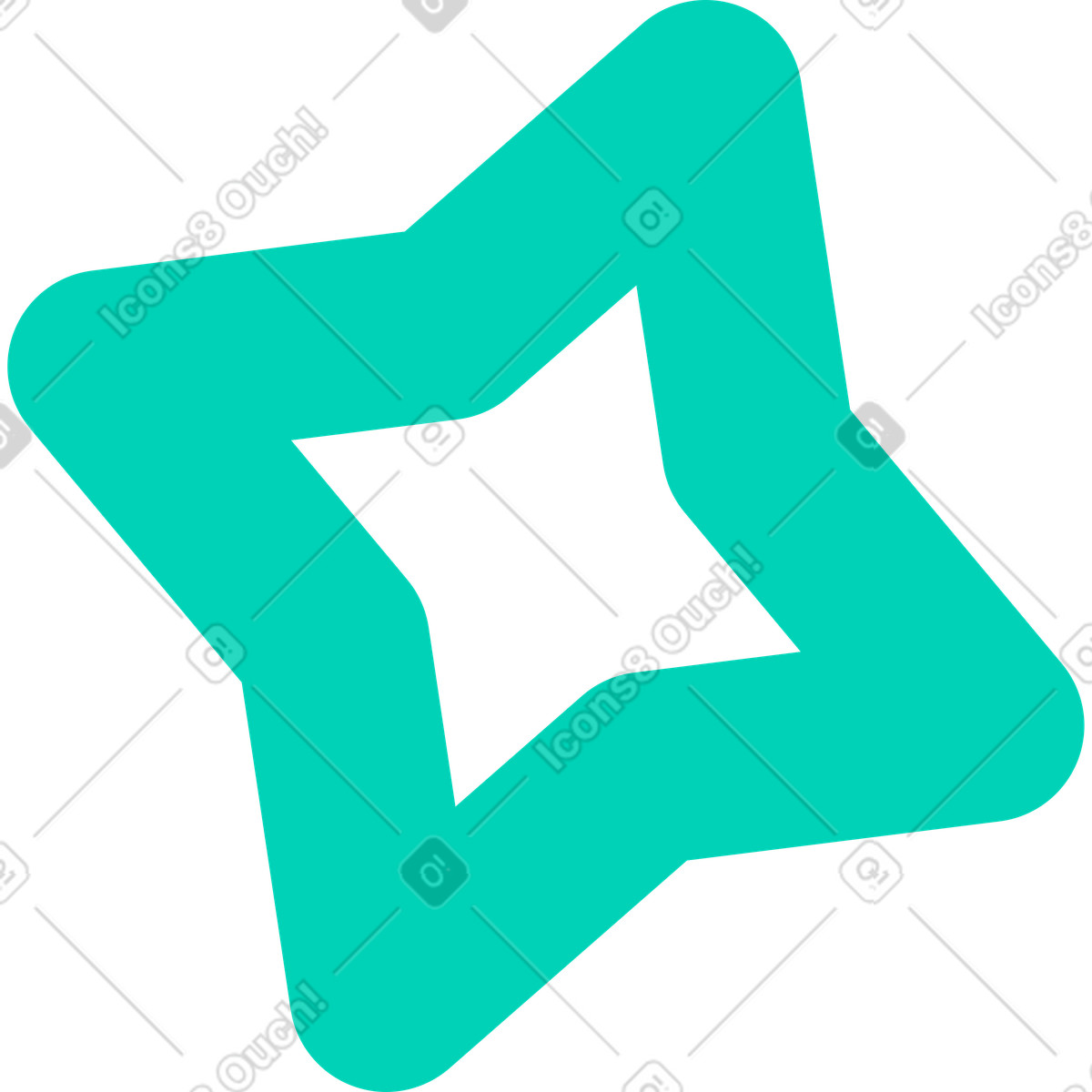 Stern dekorative-Illustration im Basic-Stil als Download in PNG, SVG