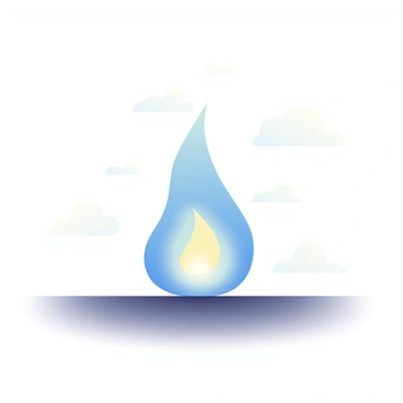 A small controlled hydrogen flame is centered in the image, producing a bright blue light that illuminates the surrounding area. The flame is delicate and has a smooth, flickering shape, with the blue hues varying slightly in intensity. In the background, there are faint shadows cast by the light, creating a contrast with the blue flame. The surface beneath the flame is dark, enhancing the vibrant blue glow. The overall setting is simple and focused, emphasizing the beauty of the glowing flame.