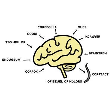 An educational poster illustrating the anatomy of a mouse brain for a classroom