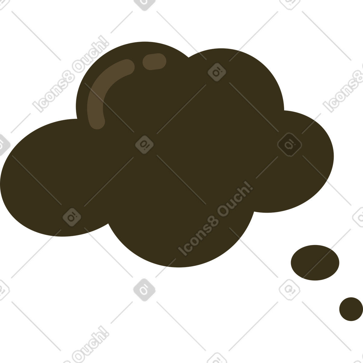 Blop illustration in Arabica style download in PNG, SVG