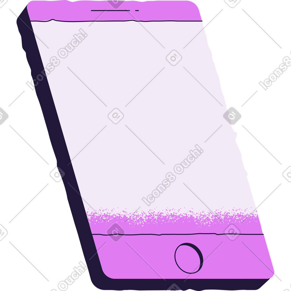 Telefon-Illustration im Conifer-Stil als Download in PNG, SVG