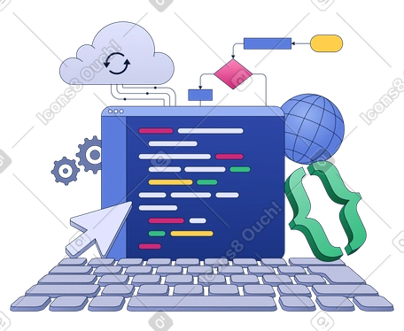 Programmation à l'aide du stockage cloud et des organigrammes PNG, SVG