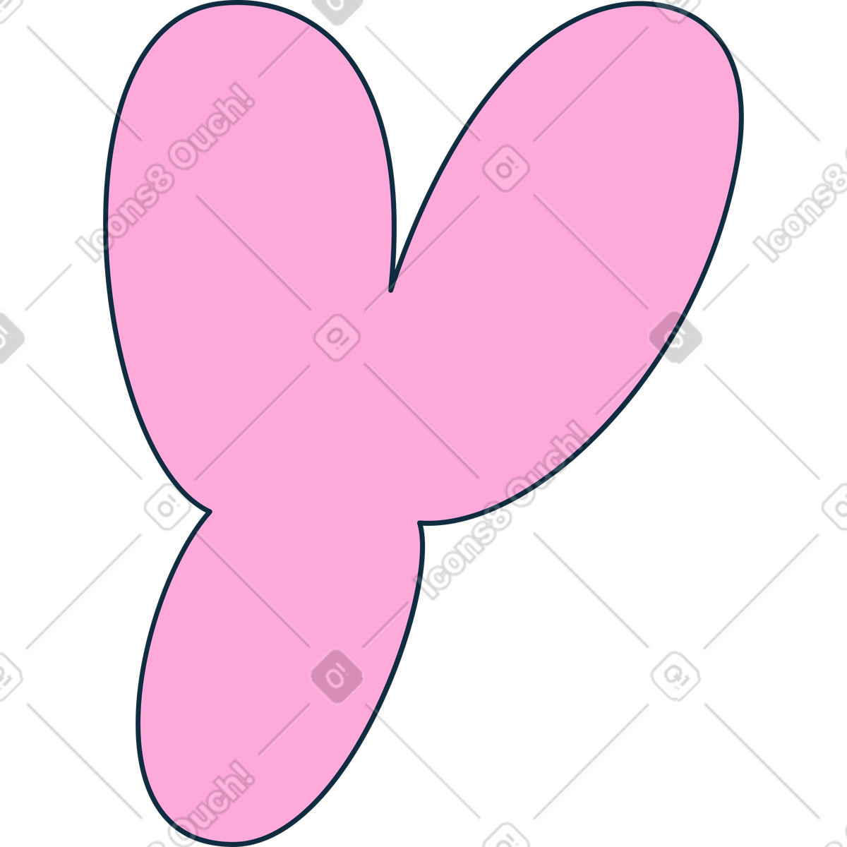 Buchstabe y-Illustration im Bubble gum-Stil als Download in PNG, SVG
