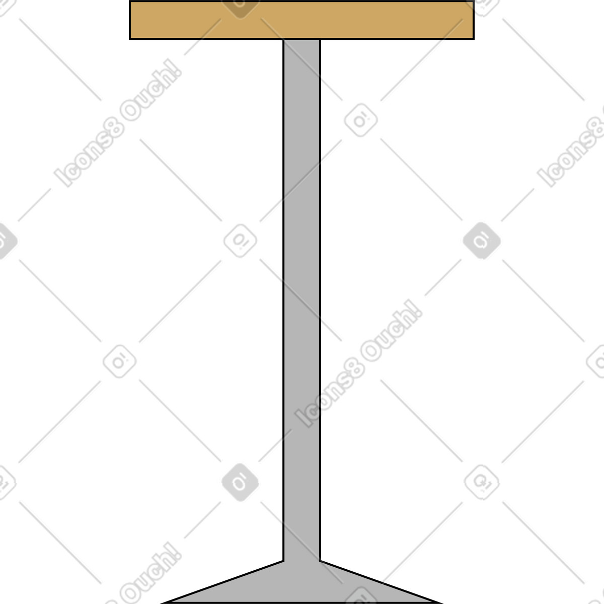 Illustration Table de bar dans le style Kindy à télécharger aux formats PNG, SVG